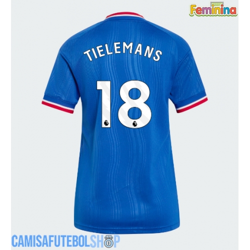 Camisa de time de futebol Manchester United Youri Tielemans #18 Replicas 2º Equipamento Feminina 2026-27 Manga Curta